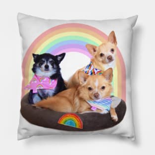 Reyes Bratpack Rainbow Basket Pillow