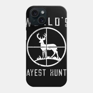 World's Okayest Hunter Shirt Funny Hunting Gift Phone Case