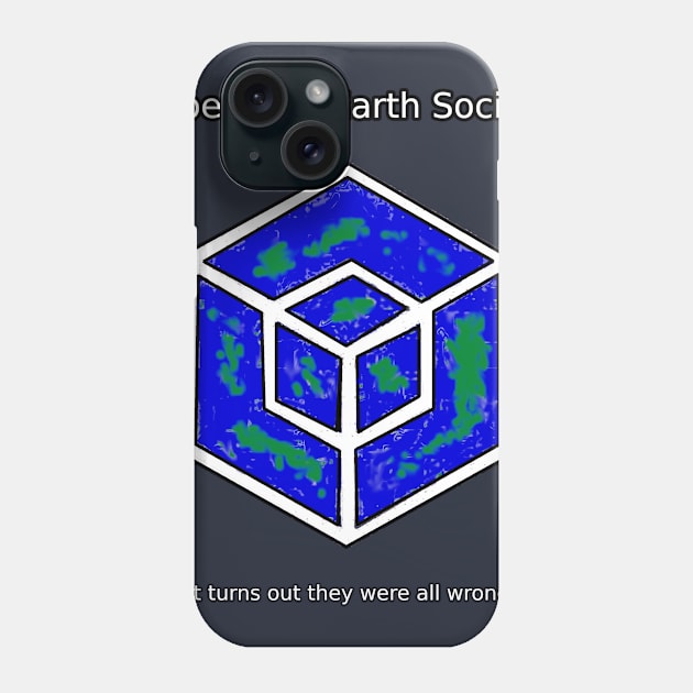 Hypercube Earth Society Phone Case by Planardesigns