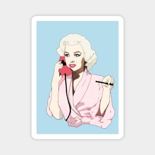 Marilyn Monroe light blue Magnet