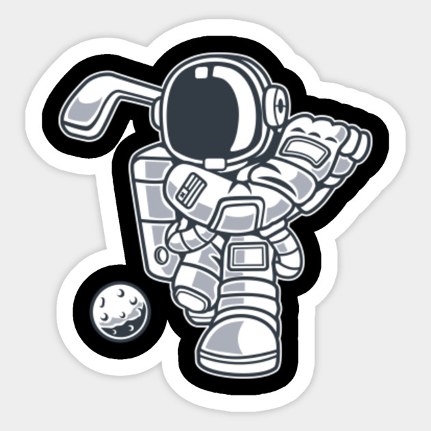 Funny Astronaut Astronaut Sticker Teepublic Uk