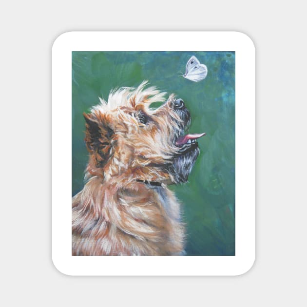 Cairn Terrier Fine Art Painting Magnet by LASHEPARD