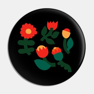 Group of Flowers Pin