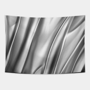 Silver luxury pattern with metallic luster Tapestry