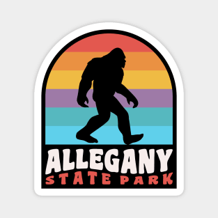 Allegany State Park New York Bigfoot Sasquatch Camping Hiking Magnet