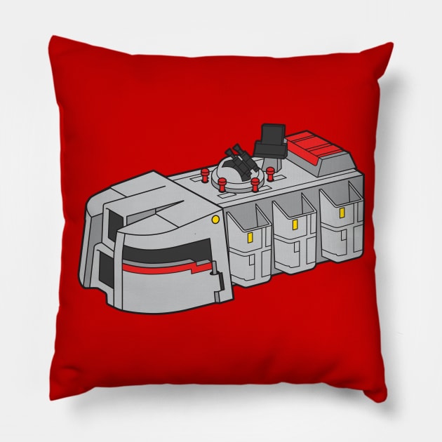 Vintage Collector Transport Pillow by LeftCoast Graphics