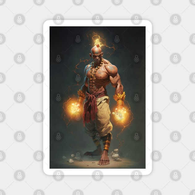 Dhalsim Street Fighter Original Artwork Magnet by Labidabop