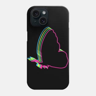 Butterfly 80s Neon Phone Case