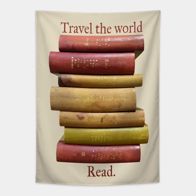 Travel the World Read Book Lovers Tapestry by candhdesigns