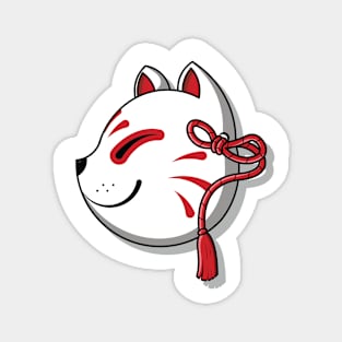 Japanese kitsune mask Magnet