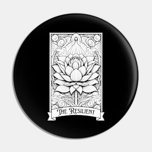 Lotus Tarot Card Pin