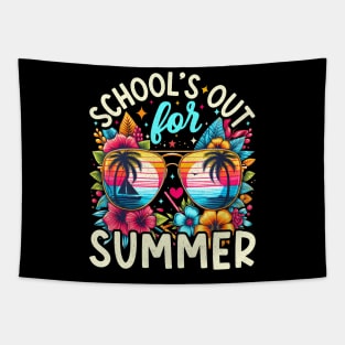 Schools Out For Summer Last Day Of School Teacher kids Tapestry