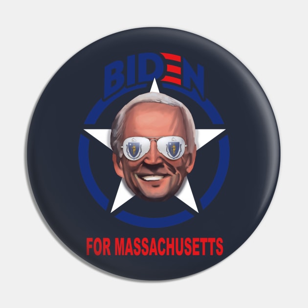 JOE BIDEN FOR MASSACHUSETTS - Joe Biden For President 2020 Pin by IceTees