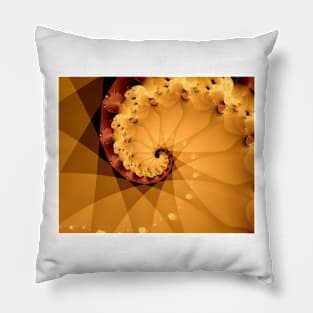 Spiral in Brown Pillow