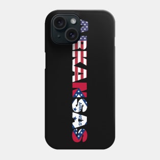 Arkansas State flag/ American flag logo Phone Case