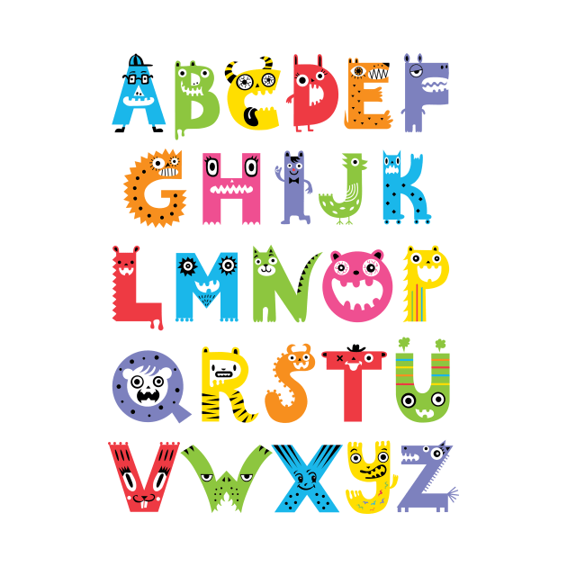 Alphabet Monsters by Andibird