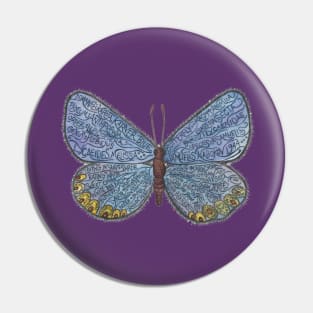 Karner Blue Nabokov Butterfly 1944 Pin