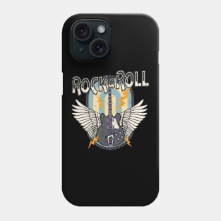 Rock & Roll Retro Electric Guitar Wings Phone Case