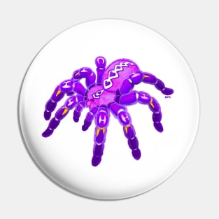 Purple Pokie Poecilotheria Metallica Gooty Sapphire Tarantula Pin