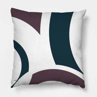 Geometric retro 80s abstract pattern Pillow