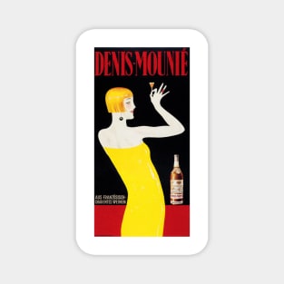 DENIS MOUNIE Vintage French Wines Alcoholic Art Deco Style Advertisement Magnet