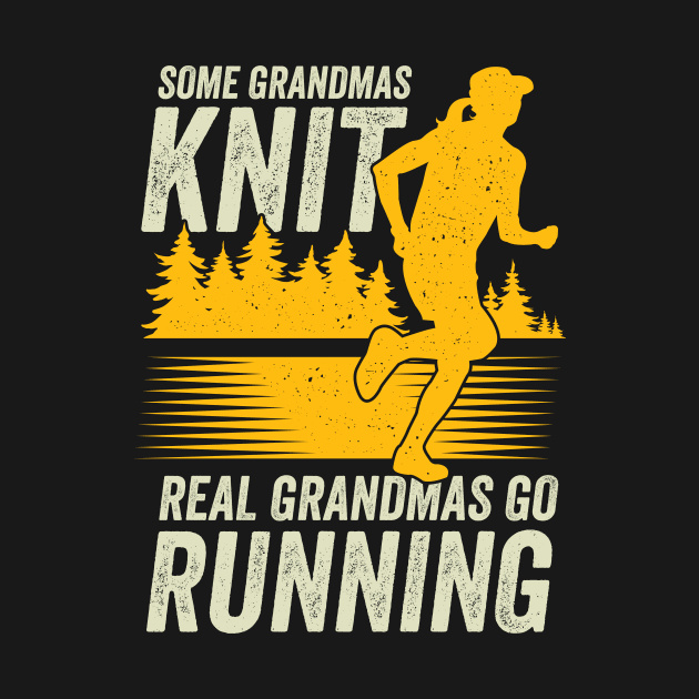 Marathon Running Grandma Grandmother Gift by Dolde08