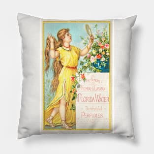 Murray & Lanman Florida Water Advertisment Pillow