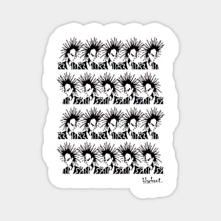 Punk Mob in Black by Blackout Design Magnet