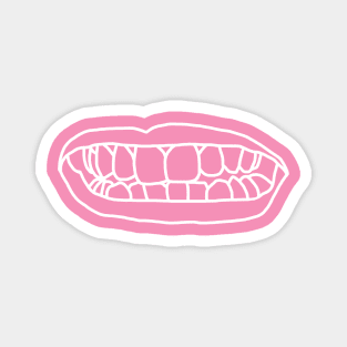 Natural Lips White Line Magnet