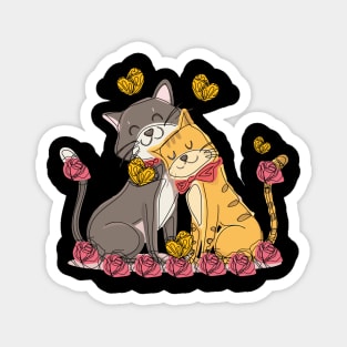 Love of two cats Magnet