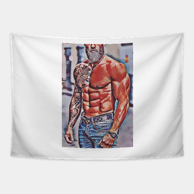 Sexy Model Daddy Male Model Male Erotic Nude Male Nude Erotic Male Nude Tapestry Teepublic 2303