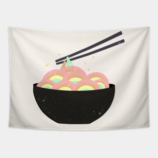 Rainbow noodles Tapestry