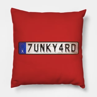 Hard Junkyard Rock Pillow