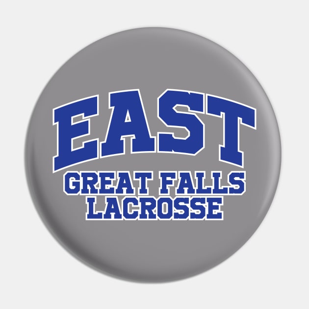 East Great Falls Lacrosse Pin by HeyBeardMon