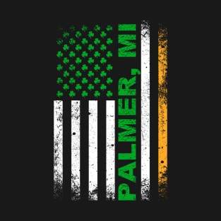 Irish American Flag PALMER, MI T-Shirt