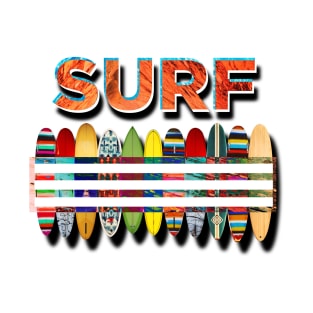 Surf Surf T-Shirt .feat Negative Stripes T-Shirt