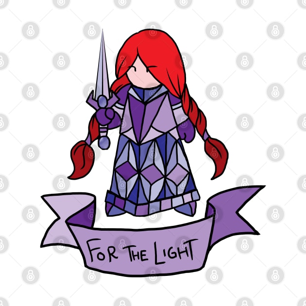 Redhead Paladin - For the Light by JonGrin