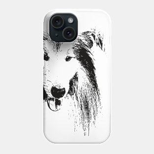 Collie Face Design - A Collie Christmas Gift Phone Case