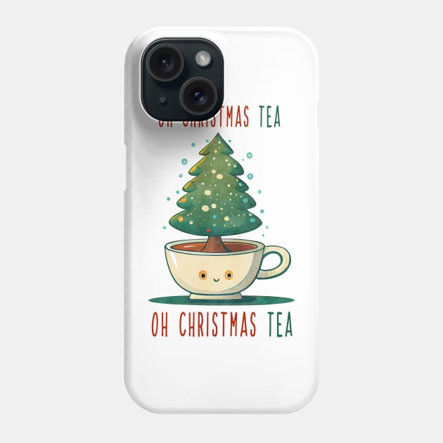 oh Christmas Tea Phone Case by MZeeDesigns