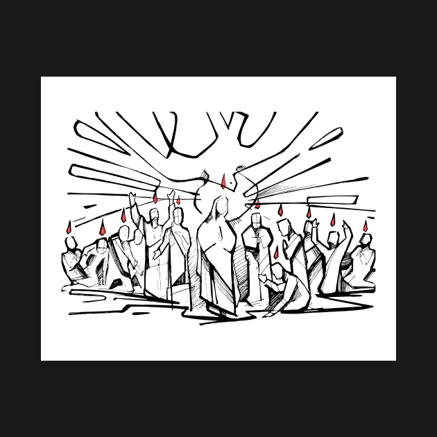 Pentecost illustration by bernardojbp