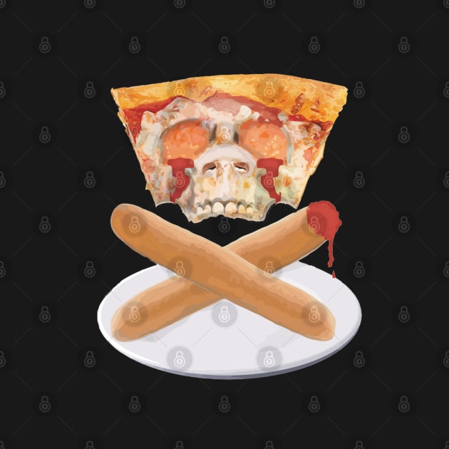 Pizza Skull by GodsBurden