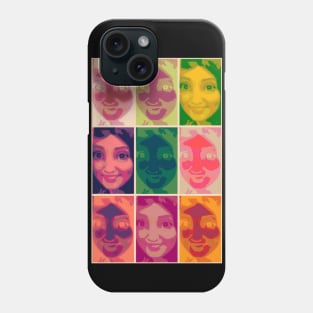 Woman Face In Colored Negative Photo Film Phone Case