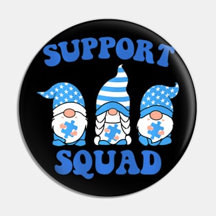 Gnomies Support Squad Colorectal Cancer Awareness Pin