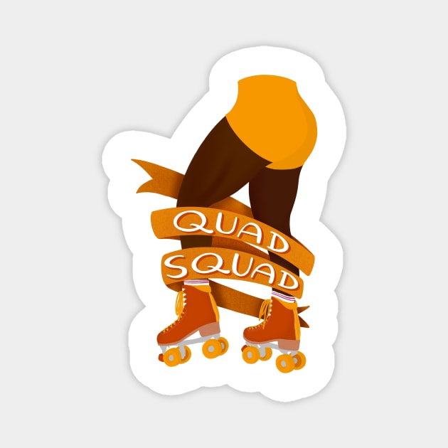 Quad Squad - Color Option 2 Magnet by ktomotiondesign