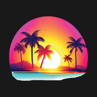 Retro Summer Sunset T-Shirt