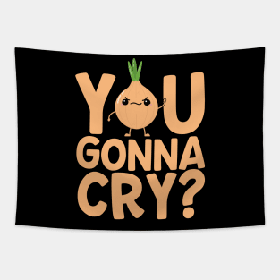 You Gonna Cry? Funny Onion Tapestry