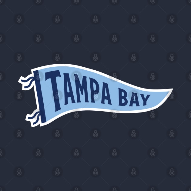 Tampa Bay Pennant - Navy by KFig21