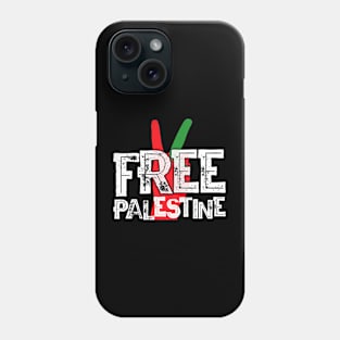 Free Palestine Palestinian Patriotic Ceasefire Tee for Rallys Protests and Solidarity 2024 Phone Case