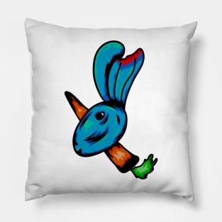 bad rabbit head Pillow