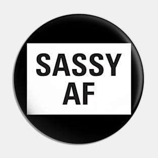 Vintage Retro Sassy AF Aesthetics Streetwear Pin